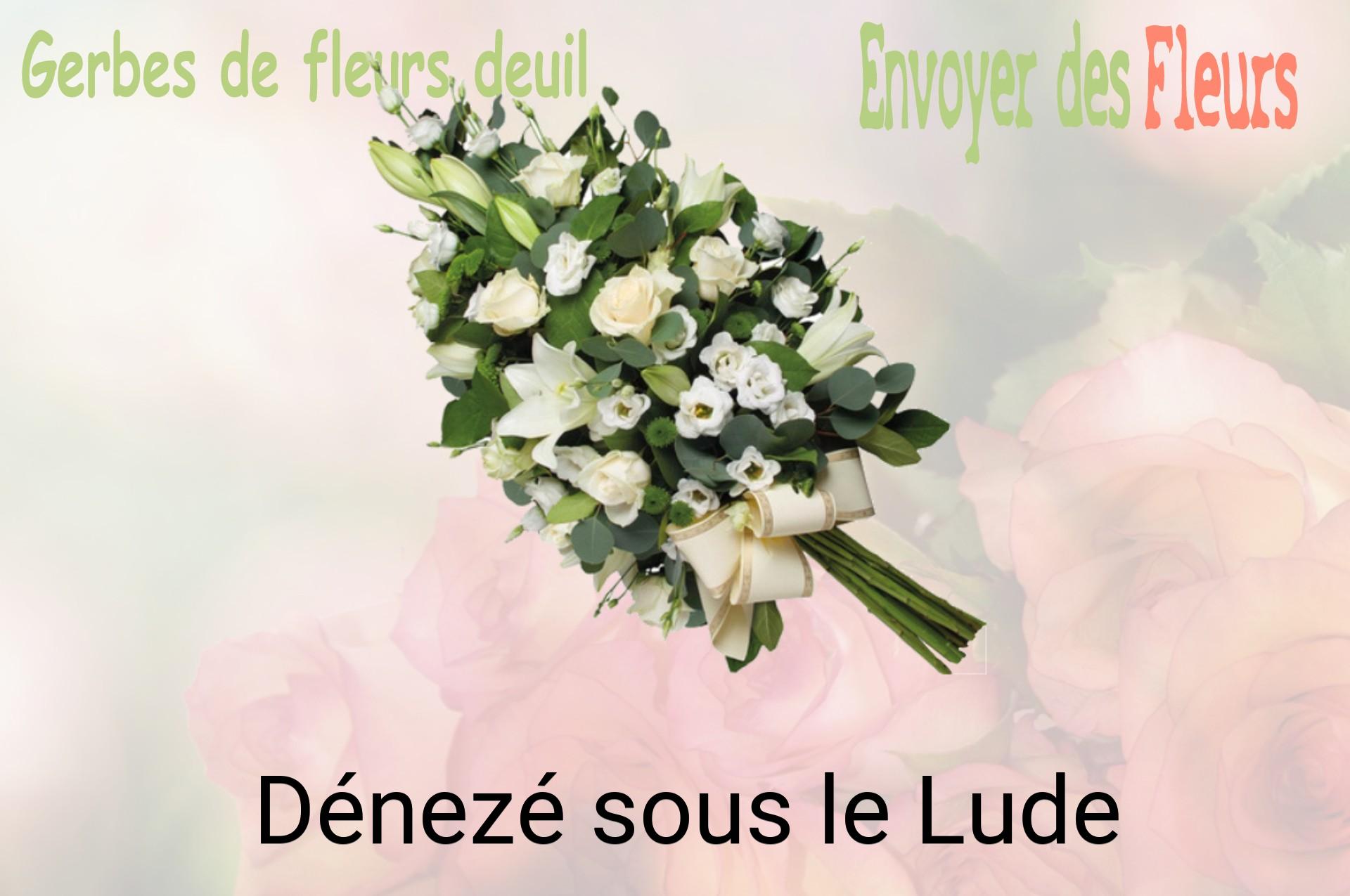Gerbe de fleurs de deuil livrée à Dénezé-sous-le-Lude